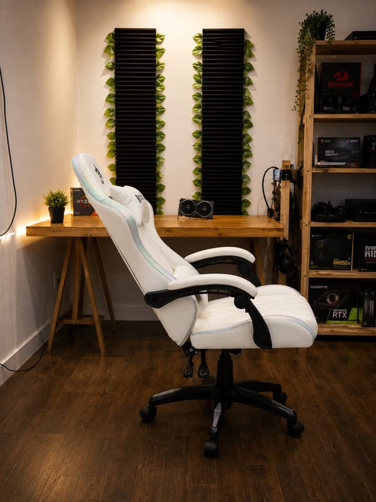 Silla Gamer RGB Blanca Engel