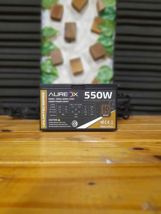 Fuente aureox 550w 80PLUS Bronce