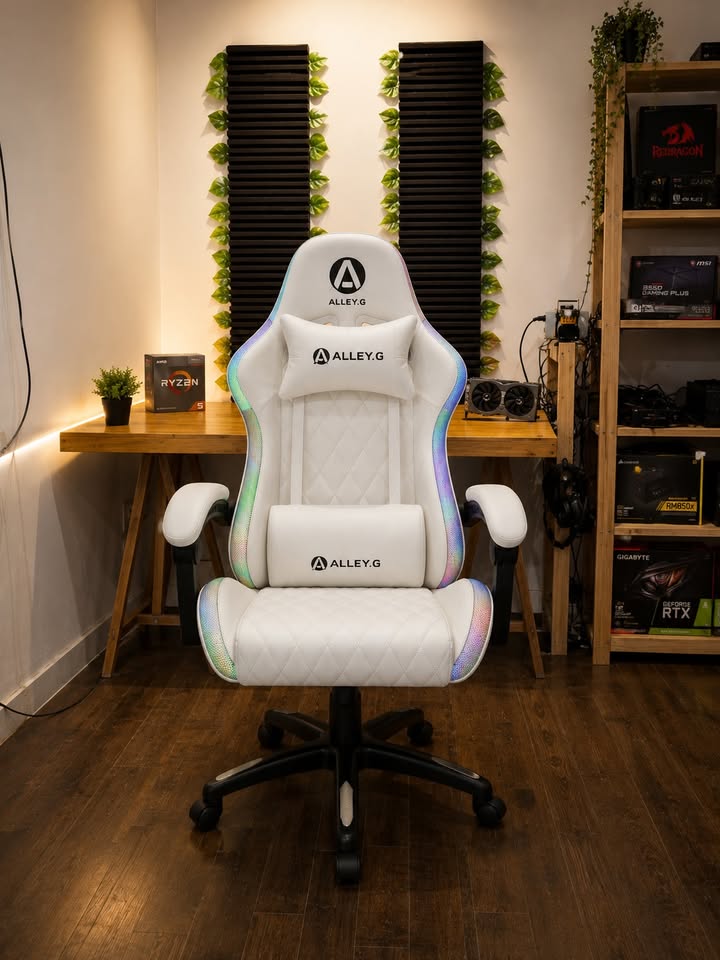Silla Gamer RGB Blanca Engel