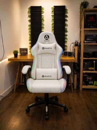 Silla Gamer RGB Blanca Engel