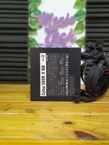 Fuente de Poder Aerocool RGB 500W 80+ Fulbox