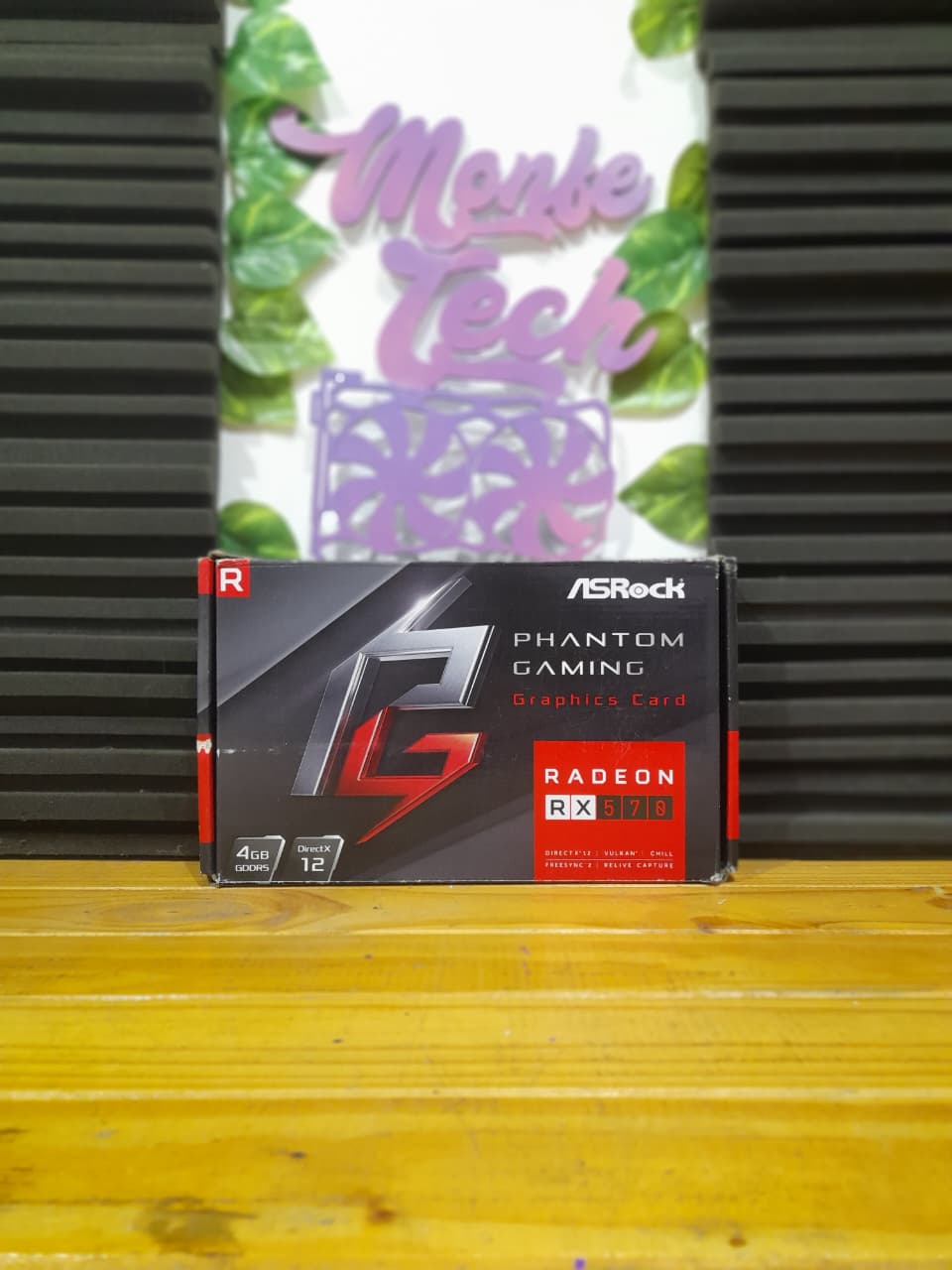 Placa de video RX 570 4gb Phantom Gaming Fullbox
