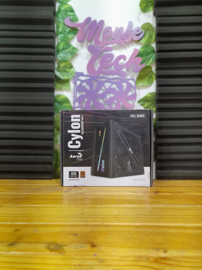Fuente de Poder Aerocool RGB 500W 80+ Fulbox